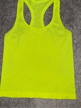 lululemon athletica Neon Yellow Racerback Tank